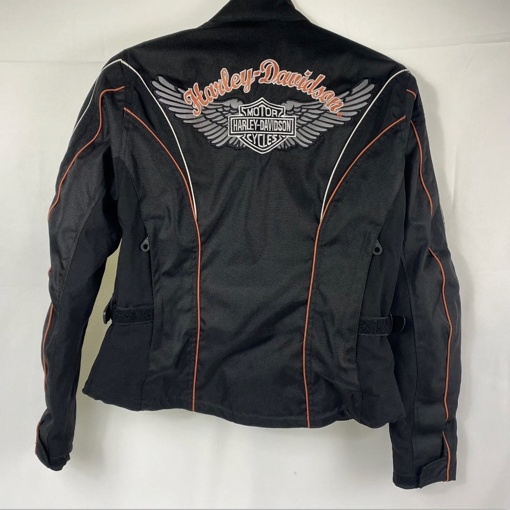Harley Davidson Women’s M Black Jettison Blackwings Motorcycle Jacket - Picture 1 of 10